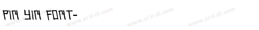 pin yin font字体转换